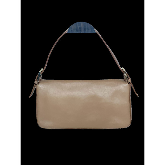 Fendi Baguette Beige Leather with Gold Studded Metal Buckle - Picture 2 of 16